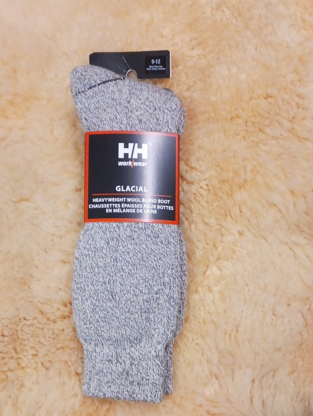 Helly Hansen Gray Glacial Heavyweight Wool-Blend Boot Socks